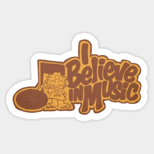 I believe in music Sticker